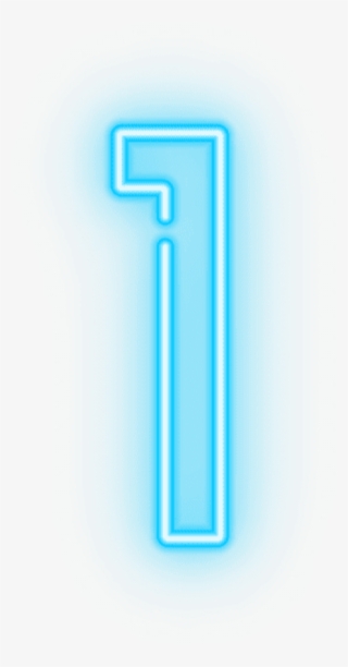 Free Png Download Neon Number One Transparent Clipart - Number One Neon Png