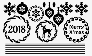 Sticker Decorations De Noel 2018 Ambiance Sticker Christ - Clip Art