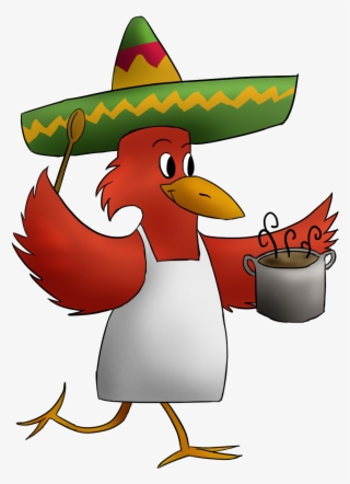 Chicken Enchiladas With Red Sauce - Cartoon