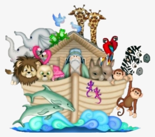 Png Royalty Free Download Noah Ark Clipart Jesse Tree - Noah's Ark Cartoon Animals
