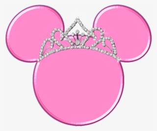 Pink Mickey Head With Tiara Photo - Pink Mickey Mouse Png