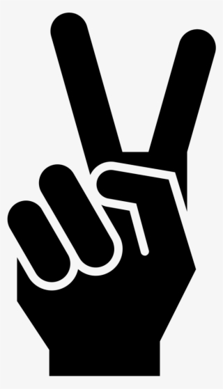 Scissors Sign Peace - Peace Hands Icon Png