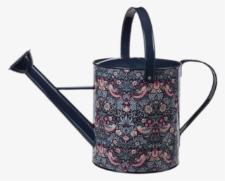 Decorated Blue Watering Can - Strawberry Thief, Furnishing Fabric
