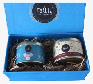 Festive Blue Tea Gift Box - Box