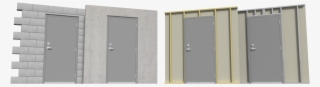 Block, Concrete, Wood & Metal Stud Walls - Home Door
