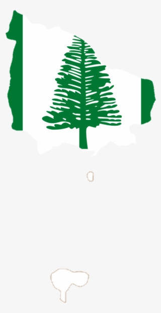 Flag Map Of Norfolk Island - Norfolk Island Flag Map