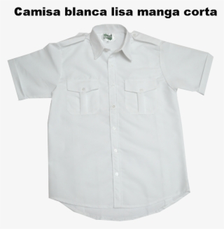 Camisa Blanca Lisa M - Camisa Blanca Manga Corta Png