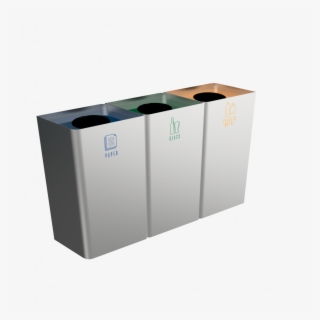 Stainless Steel Recycling Bins With Modern Design - Metal Waste And Recycling Bins