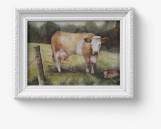 Cow In Field - Picture Frame