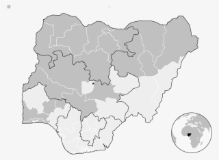 Buhari Wins Second Term - Silhouette Map Of Nigeria