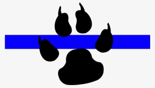 Clip Art Transparent Download Blue Line K Military - Thin Blue Line K9 Logo Transparent