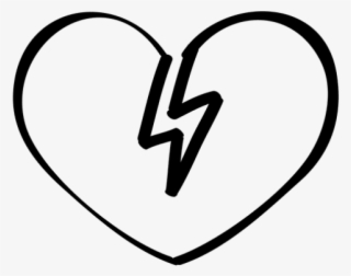 Drawn Headphones Broken Heart - Broken Heart Tattoos Transparent