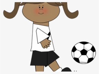 Soccerball Clipart - Kicking A Ball Clipart