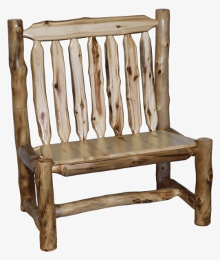 Aspen Log Side Chair Bench - Chair