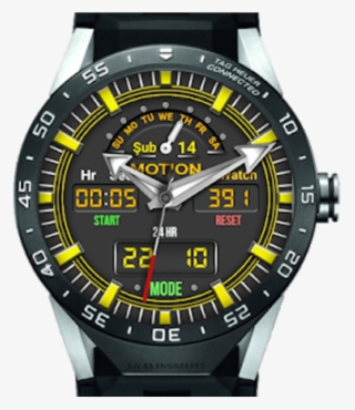Motionpro Watch Face For Watchmaker Users - Tag Heuer Watches Black Strap