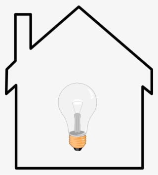 House Bulb Clip Art At Clker Com - House Outline Clip Art
