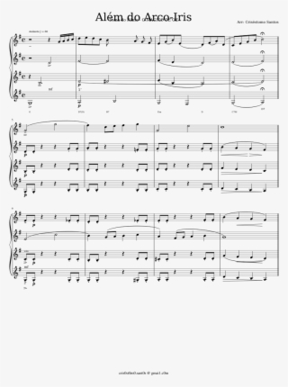 Além Do Arco-iris Quarteto Clarinete - Alem Do Arco Iris Partitura Piano