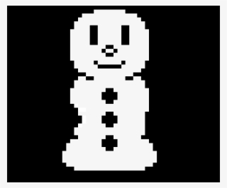 A Simple Snowman By Underpixel - Transparent Pixel Sun Gif