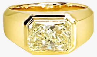 Mens Yellow Diamond Ring