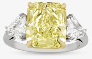 Fancy Yellow Diamond Ring, - Engagement Ring