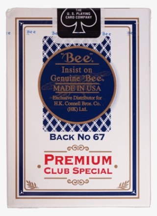 Bee Premium Club Special Playing Cards Back No67 - Label