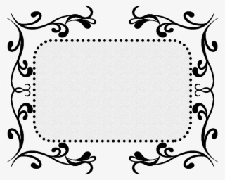 Black Pattern Texture Border Decorative Png And Psd - Black