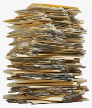 Stack Of Folders - Stack Of Paperwork Png