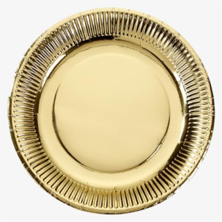 Metallic Gold Plates - Paper Plate Gold