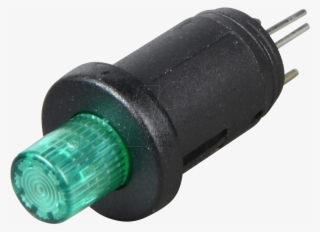 Button, 1-pin No Contact, Illuminated, Green Schurter - Electronics