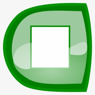 Green Stop Button Svg Clip Arts 600 X 600 Px