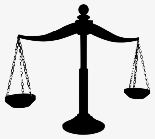 Download Png - Scales Of Justice Silhouette