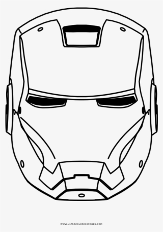 Iron Man Coloring Page - Desain Gambar Hitam Putih Iron Man