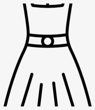 Black Dress Clipart Icon Transparent