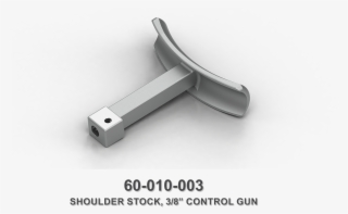 3/8" Control Gun Shoulder Stock - Monochrome