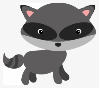 Raccoon Directed Drawing Rocket Cartoon - Baby Woodland Animals Png