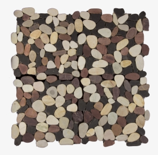 Flat Matte Pebble Mosaics - Wood