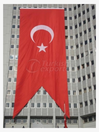 Turkish Flag - Binaya Asılan Türk Bayrakları