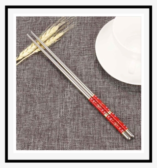 Japanese Steel Chopsticks Pair - Placemat