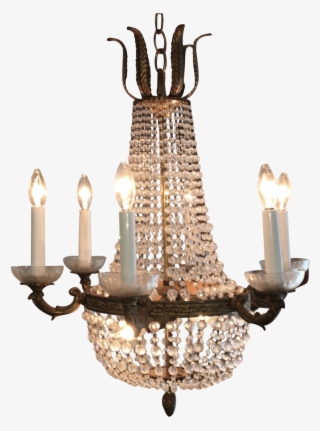 Pair Of Louis Xvi Style French Crystal And Bronze Chandeliers - Chandelier