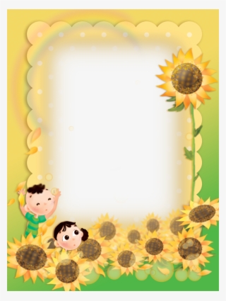 B *✿* Frames Png, Cute Frames, Sunflower Png, Page - Sunflower Borders And Frames