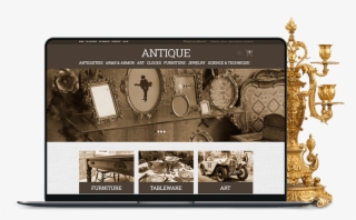 what's needed to build an antique online store or auction - flyer
