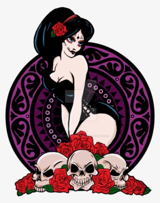 Day Of The Dead Pin Up Girl By Simonartguybreeze - Greek City State Roblox