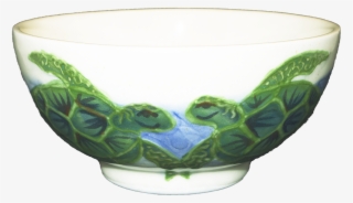 5" Rice Bowl Embossed Honu - Ceramic