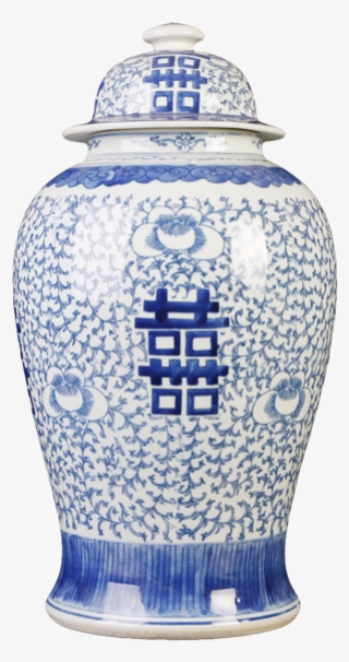 Chinese Hand Painted Ceramic Vase For Flowers - Blue And White Porcelain