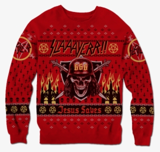 Slayer 666 Holiday Sweater - Slayer Xmas Sweater