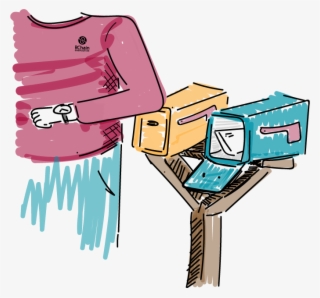 No Use In Grabbing Just One Set Of Mail - Illustration