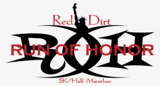 Red Dirt Run Of Honor Logo - Graphic Design