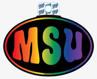 Decal Msu Rainbow - Illustration