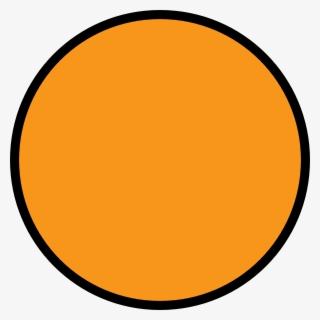 Orange Circle Clipart - Orange Circle With Black Outline