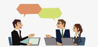 Clipart Business Meeting - Discussion Png